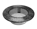 Каминные решетки Kratki Решетка круглая черная хром пористая D150