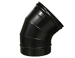 Сэндвич-колено 45° HF-50BP черный (316/0,8/эмаль) Ф130х230