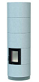 Печь Brunner KSO 25r, with thermal concrete cladding Door frame, stainless steel, 300 mm