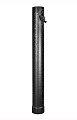 Дымоход одностенный с шибером, D115мм, L1м (Чёрный)