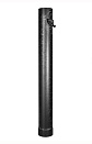 Дымоход одностенный с шибером, D115мм, L1м (Чёрный)