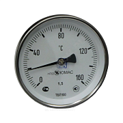 Термометр биметаллический осевой Дк100 160С L=100мм G1/2" ТБП-Т НПО ЮМАС