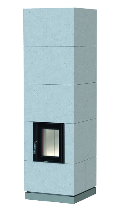Печь Brunner KSO 25q, with thermal concrete cladding Mounting frame, stainless steel