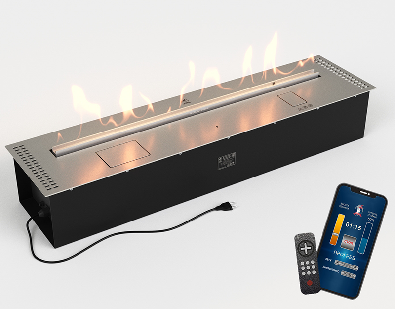 Топка для биокамина Lux Fire Good Fire 1100 RC Inox