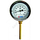 Термометр биметаллический радиальный Дк100 160С L=100мм G1/2" ТБ-100-2 Метер