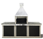 Барбекю Grill-Rocks Модульная бетонная кухня - Жаровня + 2 стола