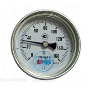 Термометр биметаллический осевой Дк80 160С L=100мм G1/2" ТБ80 Метер